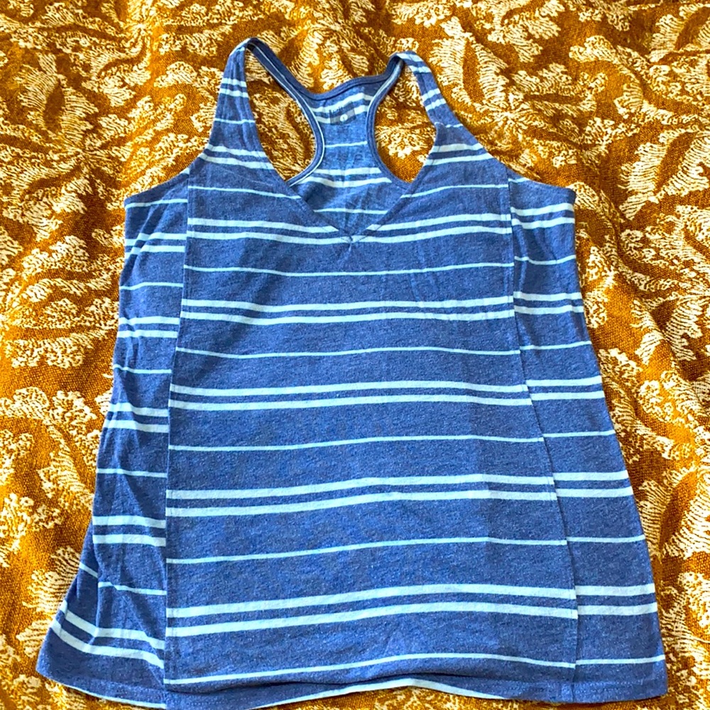 Urban outfitters women’s blue striped tank size small